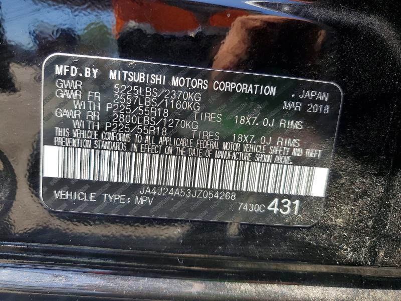Aukcja sprzedaży 2018 Mitsubishi Outlander, vin: JA4J24A53JZ054268, numer aukcji: 56991306