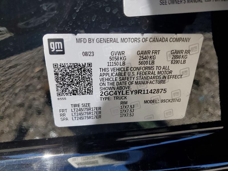 Продажа на аукционе авто 2024 Chevrolet Silverado, vin: 2GC4YLEY9R1142875, номер лота: 58461476