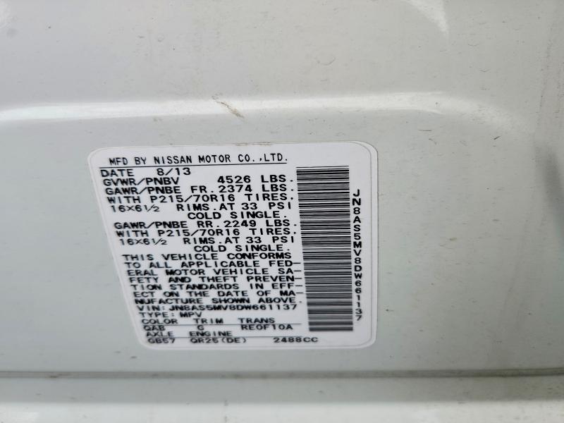 Auction sale of the 2013 Nissan Rogue, vin: JN8AS5MV8DW661137, lot number: 57877366