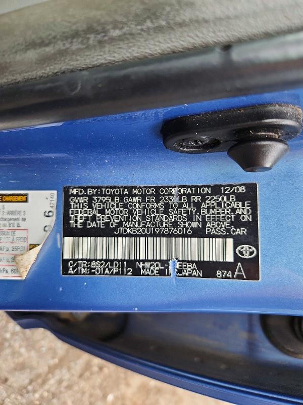 Продажа на аукционе авто 2009 Toyota Prius, vin: JTDKB20U197876016, номер лота: 57225776
