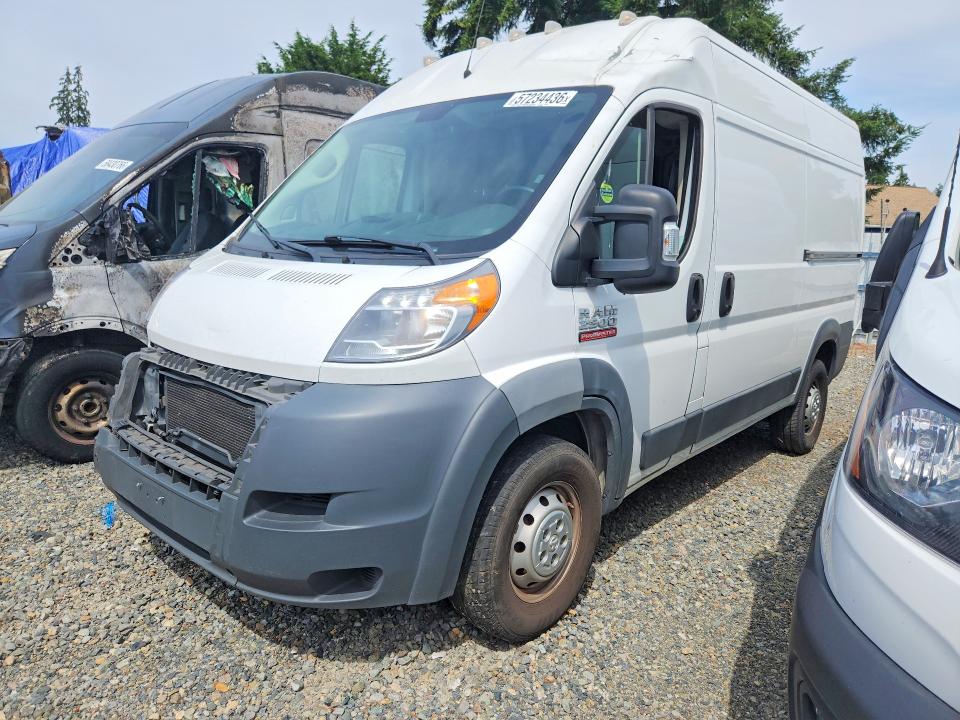 2017 Ram Promaster 2500 მანქანა იყიდება აუქციონზე, vin: 3C6TRVCG4HE550708, აუქციონის ნომერი: 57234436