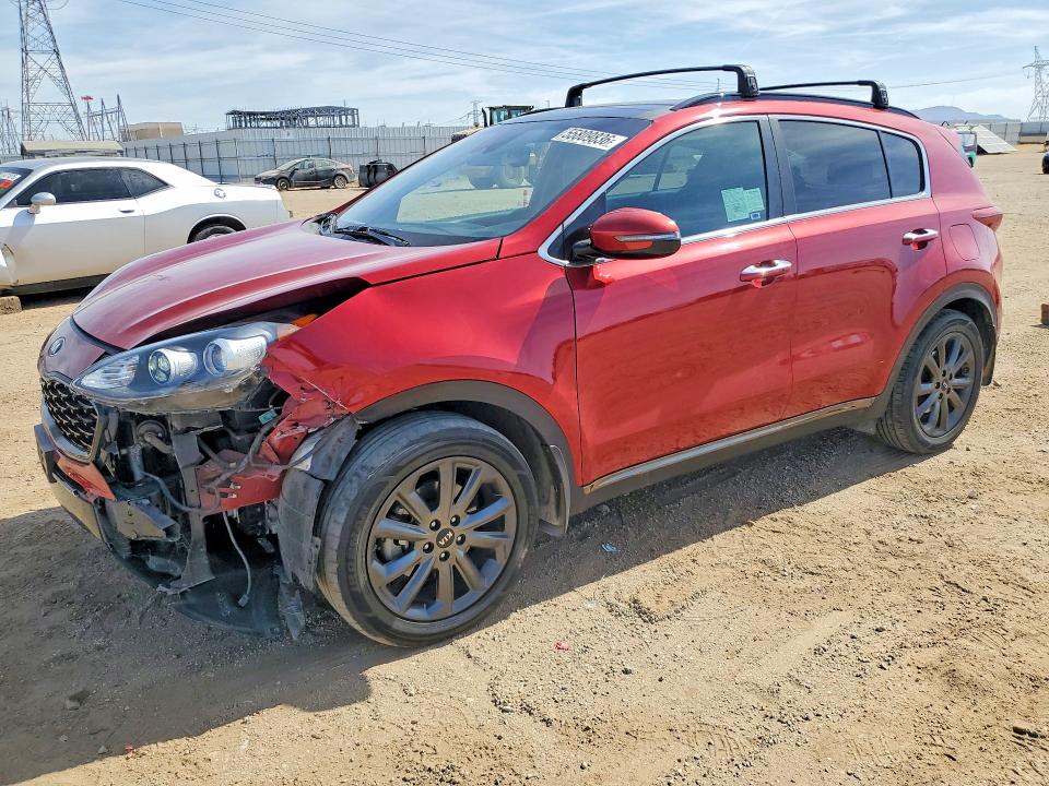 2020 Kia Sportage მანქანა იყიდება აუქციონზე, vin: KNDP63AC6L7695765, აუქციონის ნომერი: 55809836