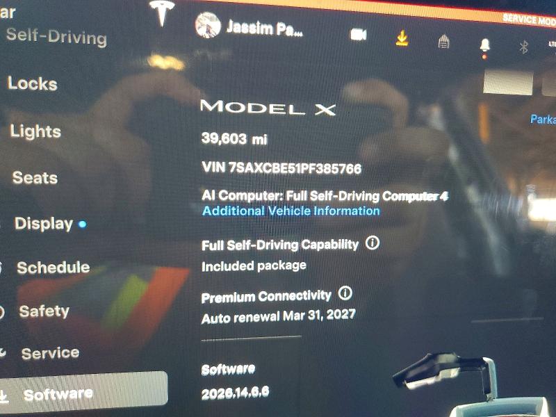 57268176 :رقم المزاد ، 7SAXCBE51PF385766 vin ، 2023 Tesla Model X مزاد بيع