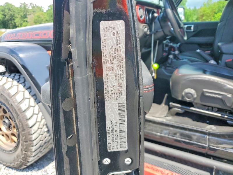 2021 Jeep Wrangler მანქანა იყიდება აუქციონზე, vin: 1C4HJXCN9MW856920, აუქციონის ნომერი: 56023366