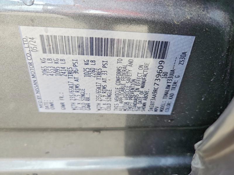 Продажа на аукционе авто 2024 Nissan Rogue, vin: 5N1BT3AA9RC739609, номер лота: 97682465