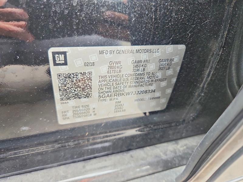 Продажа на аукционе авто 2018 Buick Enclave, vin: 5GAERBKW7JJ208334, номер лота: 56111056