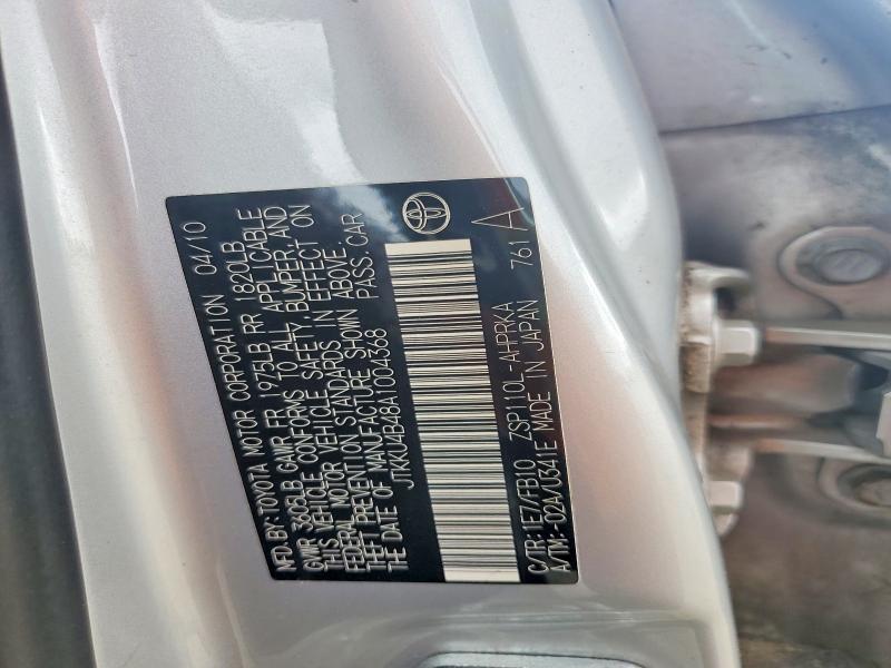 Продажа на аукционе авто 2010 Scion Xd, vin: JTKKU4B48A1004368, номер лота: 56649136