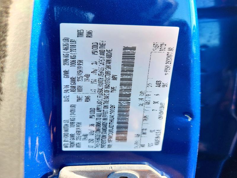 Продажа на аукционе авто 2017 Ford Escape, vin: 1FMCU0JD7HUA10026, номер лота: 55298286