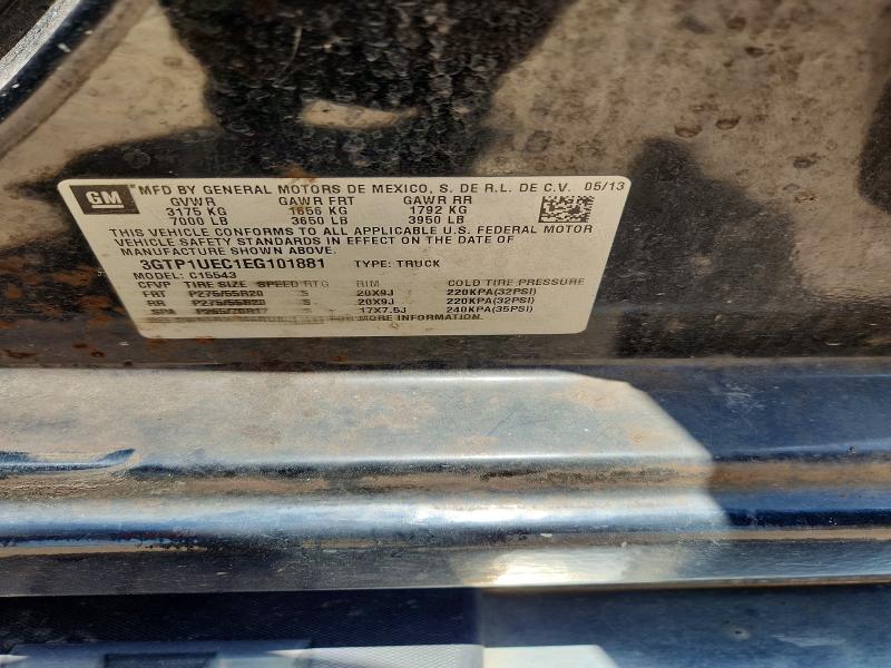 Aukcja sprzedaży 2014 Gmc Sierra, vin: 3GTP1UEC1EG101881, numer aukcji: 56696976
