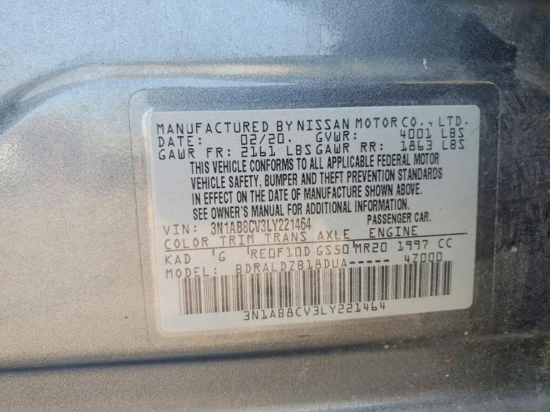 Auction sale of the 2020 Nissan Sentra, vin: 3N1AB8CV3LY221464, lot number: 59146246