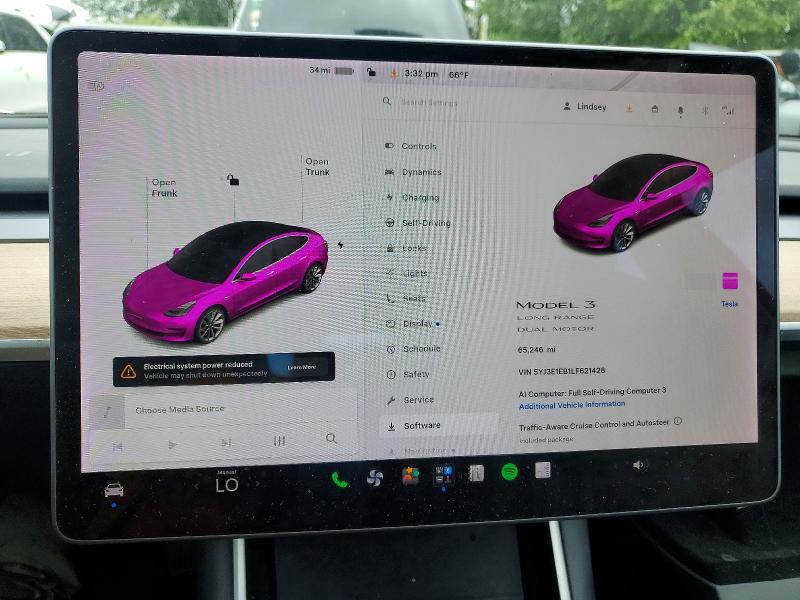 Продаж на аукціоні авто 2020 Tesla Model 3, vin: 5YJ3E1EB1LF621428, номер лоту: 85610695