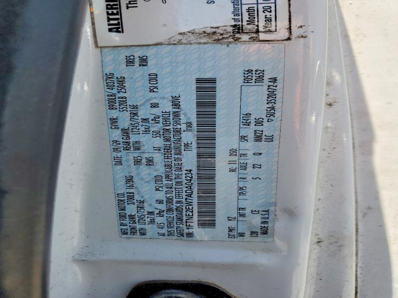 56419946 :رقم المزاد ، 1FTNE2EW7ADA04234 vin ، 2010 Ford Econoline مزاد بيع
