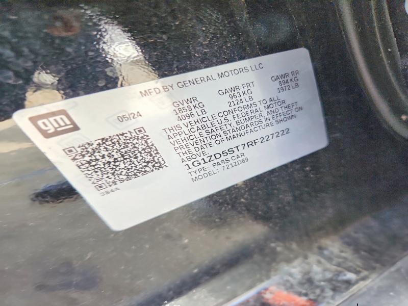 Продажа на аукционе авто 2024 Chevrolet Malibu, vin: 1G1ZD5ST7RF227222, номер лота: 56670416
