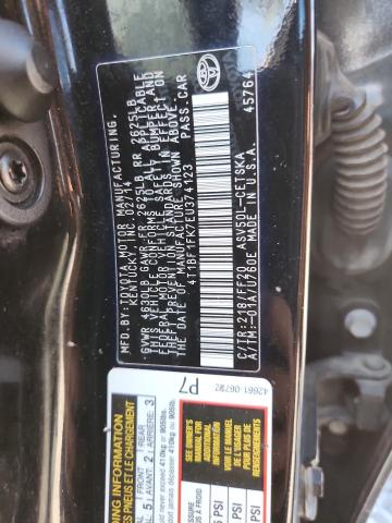 57385736 :رقم المزاد ، 4T1BF1FK7EU374123 vin ، 2014 Toyota Camry مزاد بيع