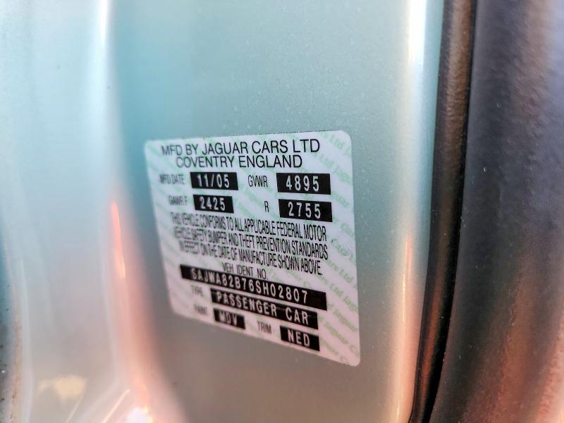 2006 Jaguar Vandenplas მანქანა იყიდება აუქციონზე, vin: SAJWA82B76SH02807, აუქციონის ნომერი: 57991546