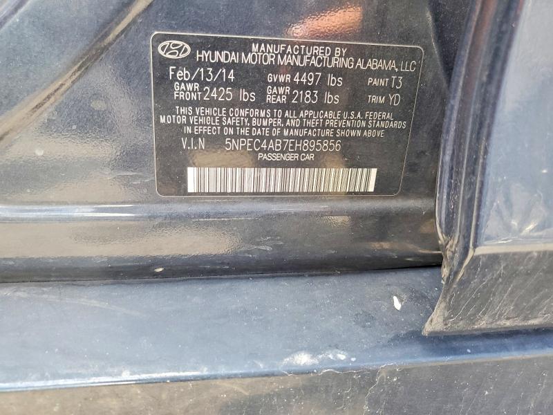 58156616 :رقم المزاد ، 5NPEC4AB7EH895856 vin ، 2014 Hyundai Sonata مزاد بيع