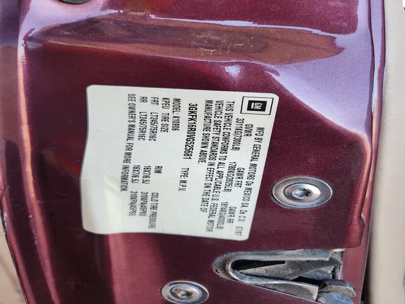 57595366 :رقم المزاد ، 3GKFK16R0VG525681 vin ، 1997 Gmc Suburban مزاد بيع