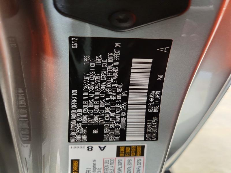 Aukcja sprzedaży 2012 Toyota Fj Cruiser, vin: JTEBU4BF7CK135566, numer aukcji: 57913796