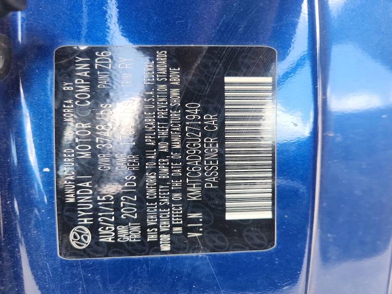Aukcja sprzedaży 2016 Hyundai Veloster, vin: KMHTC6AD9GU271940, numer aukcji: 58555466