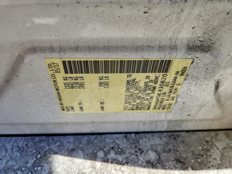 Продаж на аукціоні авто 2017 Nissan Maxima, vin: 1N4AA6AP5HC430820, номер лоту: 57597916