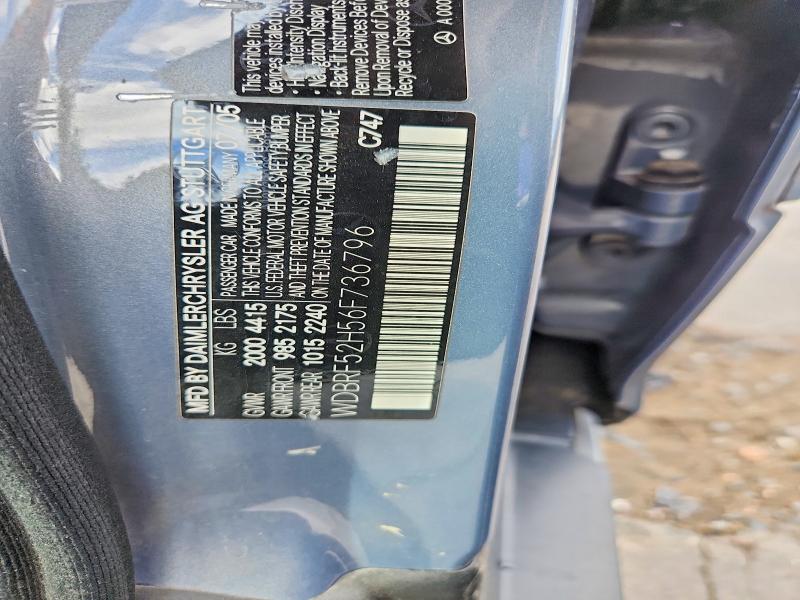 2006 Mercedes-benz C მანქანა იყიდება აუქციონზე, vin: WDBRF52H56F736796, აუქციონის ნომერი: 55617706