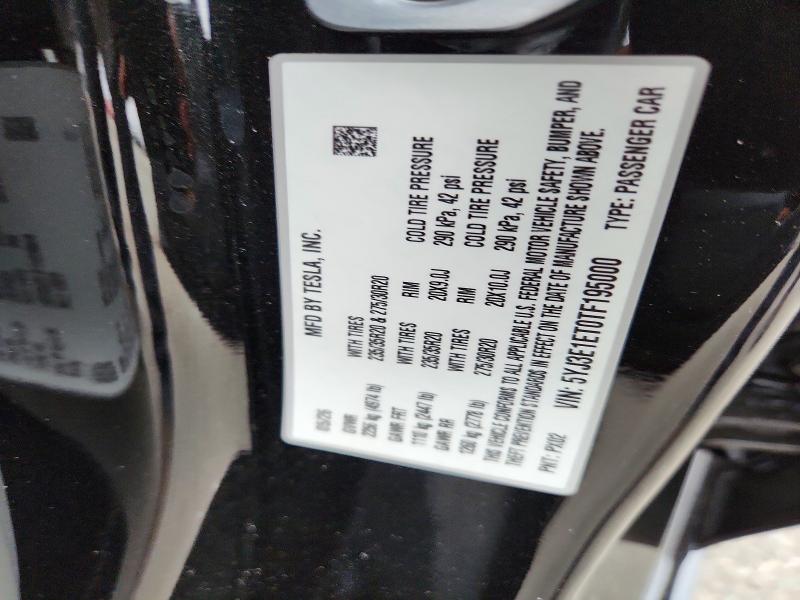 Продаж на аукціоні авто 2026 Tesla Model 3, vin: 5YJ3E1ET0TF195000, номер лоту: 85637085