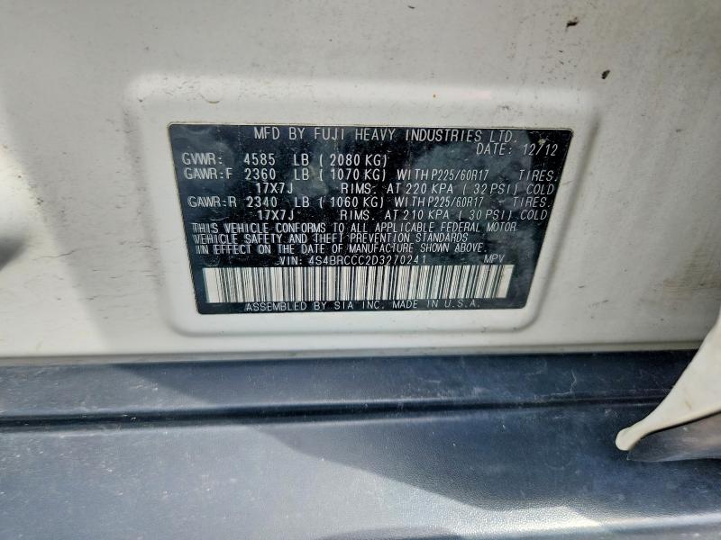 Продажа на аукционе авто 2013 Subaru Outback, vin: 4S4BRCCC2D3270241, номер лота: 57654166
