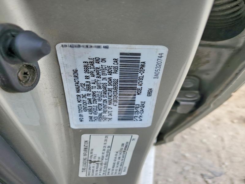 57560706 :رقم المزاد ، 4T1BE32K03U665922 vin ، 2003 Toyota Camry مزاد بيع
