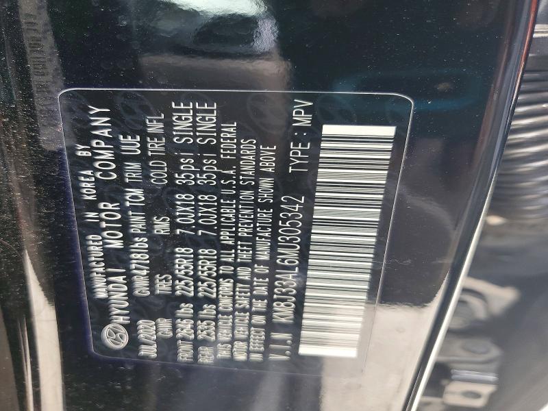 2021 Hyundai Tucson მანქანა იყიდება აუქციონზე, vin: KM8J33AL6MU305342, აუქციონის ნომერი: 57520606