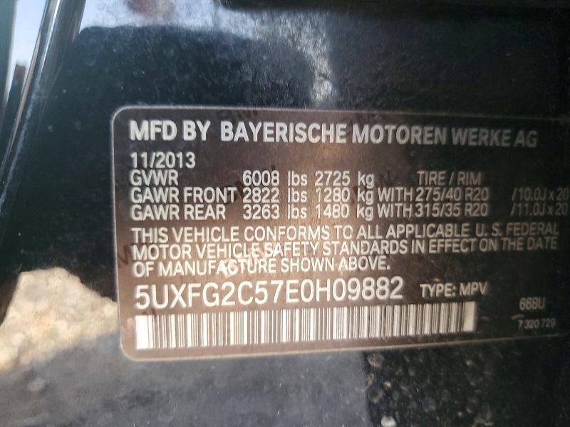 Aukcja sprzedaży 2014 Bmw X6, vin: 5UXFG2C57E0H09882, numer aukcji: 58159116