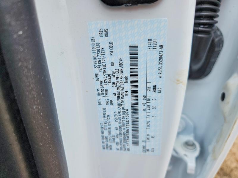 Продажа на аукционе авто 2026 Ford F350, vin: 1FT8W3BN1TED15974, номер лота: 56236596