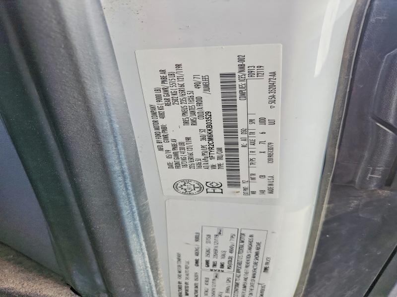 58960706 :رقم المزاد ، 1FTYR2CM6KKB03529 vin ، 2019 Ford Transit مزاد بيع