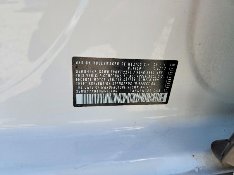 56711466 :رقم المزاد ، 3VWH17AU1HM536486 vin ، 2017 Volkswagen Golf Alltrack مزاد بيع