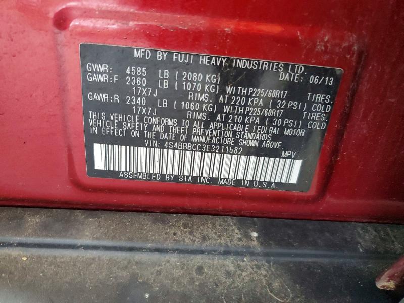 Продаж на аукціоні авто 2014 Subaru Outback, vin: 4S4BRBCC3E3211582, номер лоту: 77247875