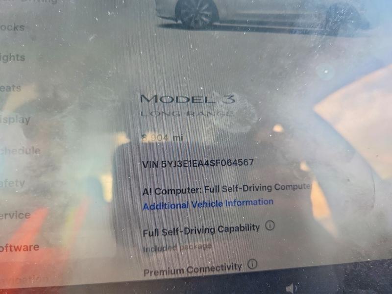 56723316 :رقم المزاد ، 5YJ3E1EA4SF064567 vin ، 2025 Tesla Model 3 مزاد بيع