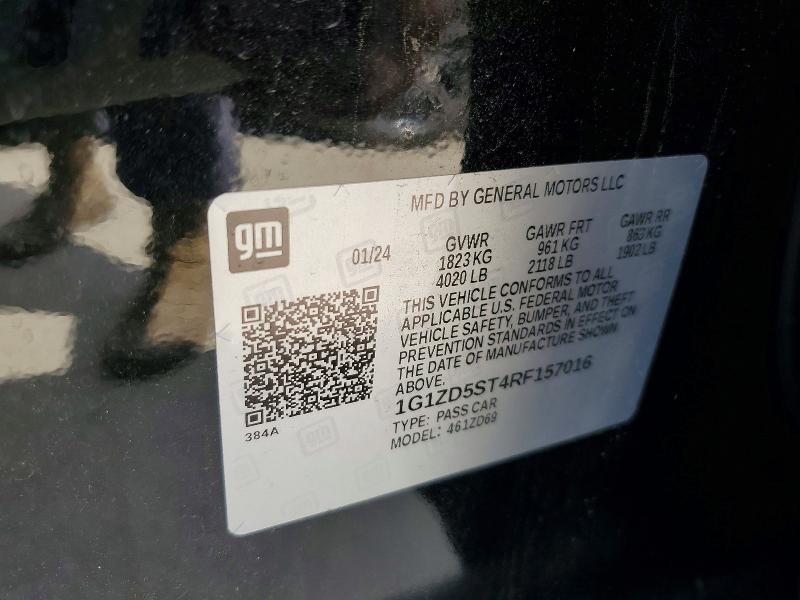 Продаж на аукціоні авто 2024 Chevrolet Malibu, vin: 1G1ZD5ST4RF157016, номер лоту: 56220486