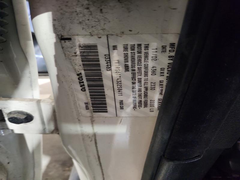 Aukcja sprzedaży 2003 Volvo S60, vin: YV1RS61T432258411, numer aukcji: 57021096