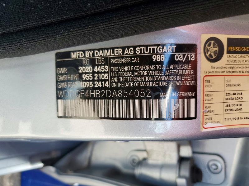 Продажа на аукционе авто 2013 Mercedes-benz C, vin: WDDGF4HB2DA854052, номер лота: 57092266