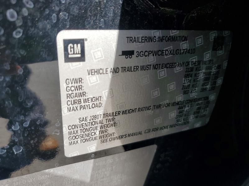 Продаж на аукціоні авто 2020 Chevrolet Silverado, vin: 3GCPWCEDXLG177410, номер лоту: 57422096