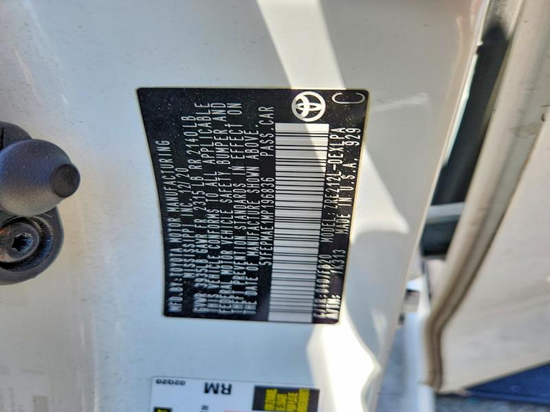 Aukcja sprzedaży 2021 Toyota Corolla, vin: 5YFEPMAE1MP196836, numer aukcji: 58482516
