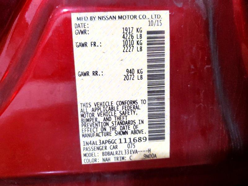 Aukcja sprzedaży 2016 Nissan Altima, vin: 1N4AL3AP6GC111689, numer aukcji: 55437656