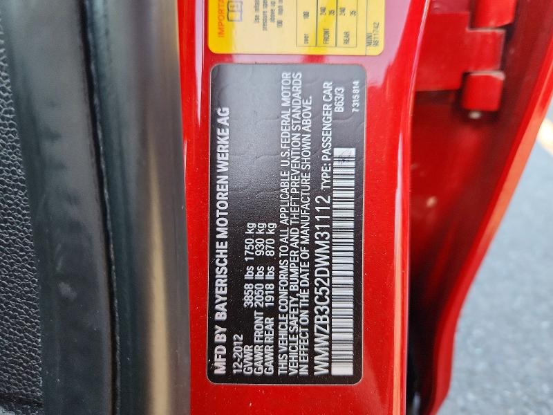 Продажа на аукционе авто 2013 Mini Cooper, vin: WMWZB3C52DWM31112, номер лота: 57054826