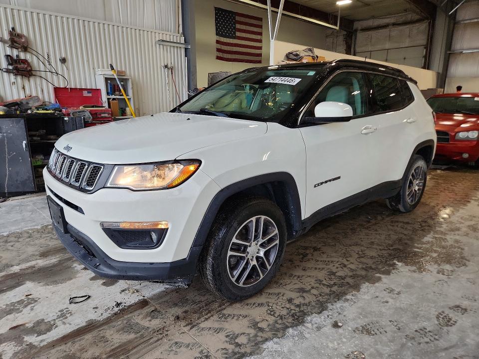 2019 Jeep Compass მანქანა იყიდება აუქციონზე, vin: 3C4NJDBB3KT599264, აუქციონის ნომერი: 54714446