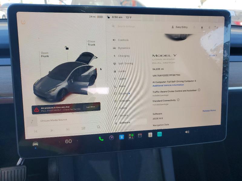 Aukcja sprzedaży 2023 Tesla Model Y, vin: 7SAYGDEE7PF867193, numer aukcji: 56703176