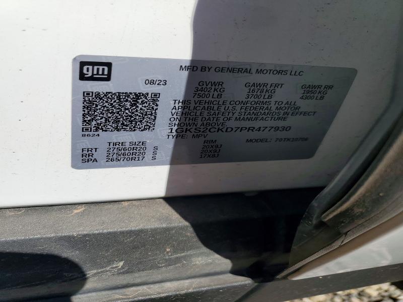 Aukcja sprzedaży 2023 Gmc Yukon, vin: 1GKS2CKD7PR477930, numer aukcji: 57496326