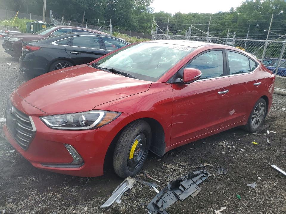 56521526 :رقم المزاد ، 5NPD84LF8HH178478 vin ، 2017 Hyundai Elantra مزاد بيع