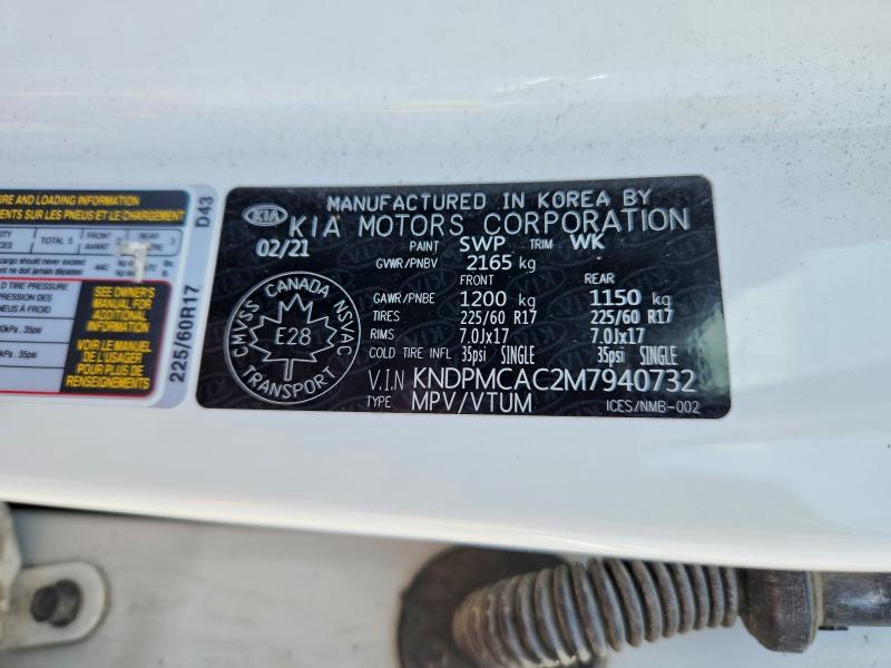 Aukcja sprzedaży 2021 Kia Sportage, vin: KNDPMCAC2M7940732, numer aukcji: 55527686