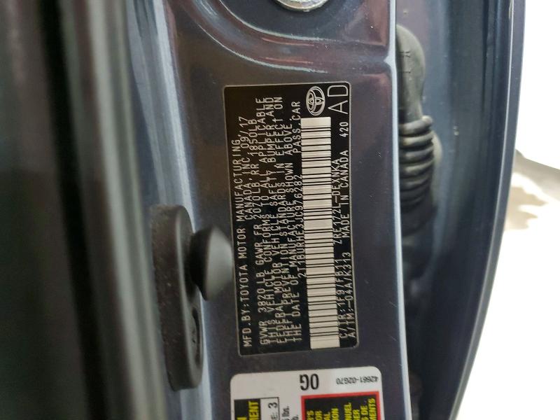 Aukcja sprzedaży 2018 Toyota Corolla, vin: 2T1BURHE3JC976282, numer aukcji: 55800906