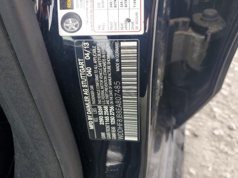 56773386 :رقم المزاد ، WDDHF8JB8EA807485 vin ، 2014 Mercedes-benz E مزاد بيع