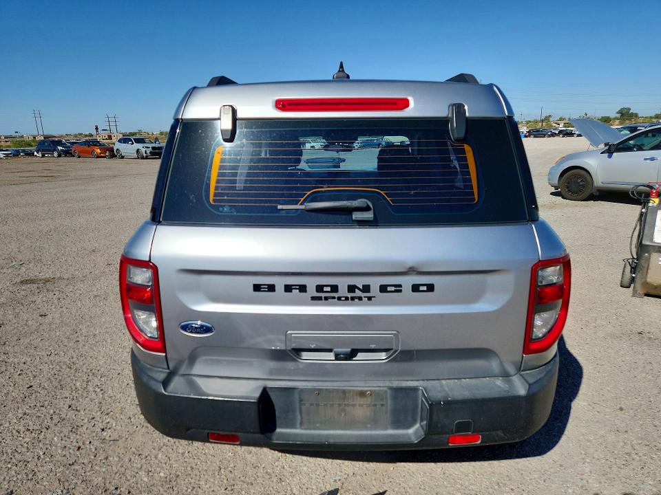 57925006 :رقم المزاد ، 3FMCR9A63MRA09349 vin ، 2021 Ford Bronco Sport مزاد بيع